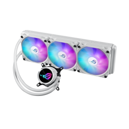 ASUS ROG Strix LC III 360 ARGB White Edition Kit de Refrigeración Líquida, 3 Ventiladores, Blanco, Compatible con LGA 1150/1151/1155/1156/1200/1700, AM4/AM5, 90RC00T2-M0UAY0
