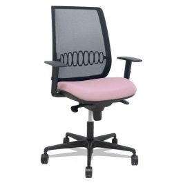Silla Piqueras Y Crespo Alares Brazos Regulables Ergonomica Mecanismo Sincro Respaldo Malla Negra Asiento Tapizado Bali Rosa Precio: 263.49999995. SKU: B12MCVRLYV