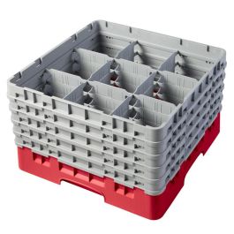 CAMBRO - 9S958-167 - Cesta de lavado 9 comp. 5 alturas - 14,8 cm Ø máx. - alt. máx. 25,8 cm - 50 x 50 x 30,8 cm - Castaño Precio: 111.4999996. SKU: B18J2RFYDV