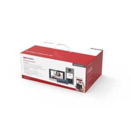 Hikvision Kit Videoportero IP Villa DS-KV8113-WME1, DS-KH6320-WTE1 con 1 Botón, Tarjeta TF 16GB y Switch PoE
