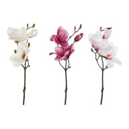 Flor DKD Home Decor Blanco Fucsia 13 x 50 x 22 cm (30 Unidades) Precio: 114.49999979. SKU: B14ZQ5KWF6