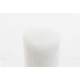 DKD Home Decor Vela de Cera Blanca Básicos 6.5x6.5x14 cm Tipo Pilar Decoración Hogar Set 12 Unidades 420 gr