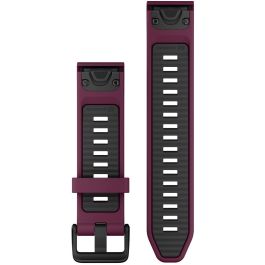 Garmin Correa QuickFit 20mm de Silicona Merlot/Graphite