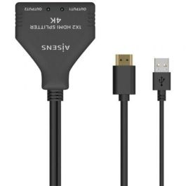 AISENS - HDMI DUPLICADOR 4K@30HZ 1x2 CON ALIMENTACION USB Y CABLE, NEGRO, 30CM Precio: 11.49999972. SKU: B17G6WZWW4