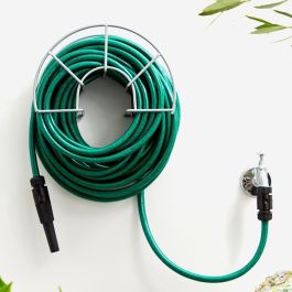 Grouw Soporte para Pared de Manguera 30 Metros, Acero Electro Galvanizado