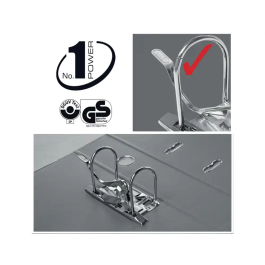 Esselte N1 Archivador de Palanca Din A4 Lomo 75 mm Carton Forrado Negro