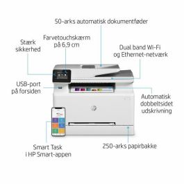 HP M283fdw Color LaserJet Pro MFP Impresora Multifunción Láser Wi-Fi Fax Dúplex A4 22ppm 600x600dpi Pantalla Táctil 2.7"