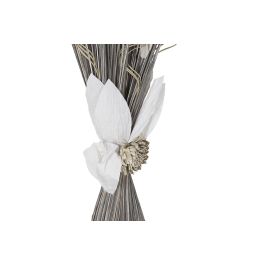 DKD Home Decor Ramo Decorativo de Fibra de Coco, Colores Gris y Blanco, de 100 cm de Alto y Base de 20x35 cm, Pack de 6 Unidades