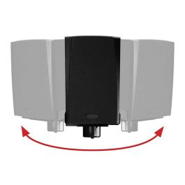 B-Tech Side Clamping Loudspeaker Wall Mount with Tilt & Swivel, 25kg max, 135mm - 280mm clamp size, Tilt +/-10°, Swivel 360°, Black B-Tech Side Clamping Loudspeaker Wall Mount with Tilt & Swivel, 25kg max, 135mm - 280mm clamp size, Tilt +/-10°, Swivel 360°, Black