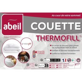 Abeil Edredón Cálido Thermofill 400gr/m² de Microfibra Poliéster Suave 200x200 cm Ideal para Invierno Hecho en Francia