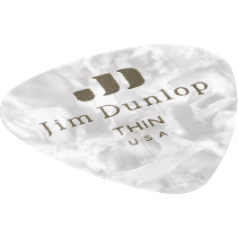 Dunlop Pack 12 Púas Genuine Celluloid Thin Blanco Perlado Precio: 5.50000055. SKU: B1CLT3ZBAY