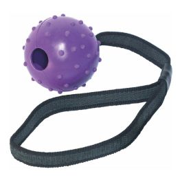 Gloria Pelota de Goma con Cinta para Perro, Flexible y Resistente, Diámetro 6 x 30 cm