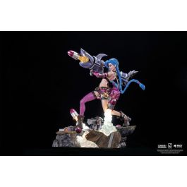 League of Legends Estatua Jinx 1/6 32 cm Poliresina Iluminación LED Edición Limitada 3000 Unidades
