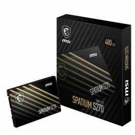 MSI SPATIUM S270 SSD Interno 480GB 2.5" SATA III, Velocidad Lectura 500 MB/s Escritura 450 MB/s, para PC y Portátil Precio: 40.49999954. SKU: B1KJ66JSVD