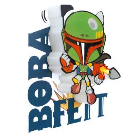 3D Light FX Lámpara LED 3D Mini Boba Fett Star Wars – Funciona con Pilas AAA – No se Calienta al Tacto