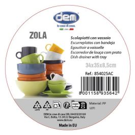Inde Escurreplatos Zola para Cocina con Bandeja, Medidas Precisas 35 cm Ancho x 34 cm Largo x 8.5 cm Alto, Disponible en Colores (4 Unidades) Inde Escurreplatos Zola para Cocina con Bandeja, Medidas Precisas 35 cm Ancho x 34 cm Largo x 8.5 cm Alto, Disponible en Colores (4 Unidades)