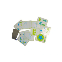 Henbea Juego Fichas Transparentes con Espejos para Simetrías y Formas, Set de 10 Tarjetas y 2 Espejos, 21x15 cm Precio: 14.58999971. SKU: B15LVV38KZ