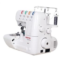 Veritas Máquina de Coser Overlock Remalladora Elastica 3/4 Hilos hasta 1000 Puntadas por Minuto para Tejano Cuero Tela de Abrigo