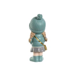 Figura Urban DKD Home Decor Rosa Turquesa 10 x 20 x 8 cm (2 Unidades) Figura Urban DKD Home Decor Rosa Turquesa 10 x 20 x 8 cm (2 Unidades)
