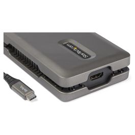 StarTech Adaptador Multipuertos USB-C a HDMI 2.0 4K 60Hz 10Gbps PD 100W GbE SD/MicroSD Mini Docking Station