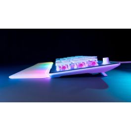 Turtle Beach Vulcan II Max Teclado Gaming – Diseño de tamaño completo, iluminación RGB, Switches lineales, Blanco