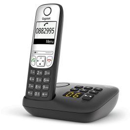 Gigaset A690A Teléfono DECT/analógico con Contestador Automático, Terminal Inalámbrico, Altavoz, 100 Contactos, Negro
