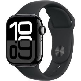 Apple Watch Series 10 GPS, 42 mm, con Caja de Aluminio en Negro Azabache y Correa Deportiva Negra Talla M/L Precio: 492.68999978. SKU: B168R849KL