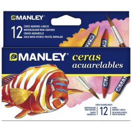Manley Lápices de Cera Acuarelables Caja de 12 Unidades Colores Surtidos Precio: 3.50000002. SKU: B1HL38KJVN