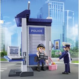 Playmobil 71733 Starter Pack Sala De Policía, Kit de Investigación para Detectives con Cámara y Portátil, Juguete para Niños +4 Años