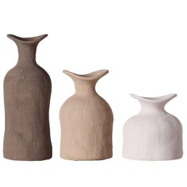 DKD Home Decor Jarrón Urban de Gres Multicolor 9 x 24 x 9 cm - Set de 3 Piezas Precio: 16.50000044. SKU: B1HW7GHYFK