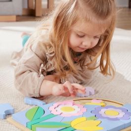 Fisher-Price MATHXT97 Rompecabezas de flores de madera, 37 piezas, para jardín de infantes Fisher-Price MATHXT97 Rompecabezas de flores de madera, 37 piezas, para jardín de infantes