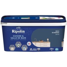 Pintura paredes, carpintería, techos, radiadores - RIPOLIN - Cocina y baño - 2 L - Azul Bering Precio: 62.59000033. SKU: B16D3ENT7D