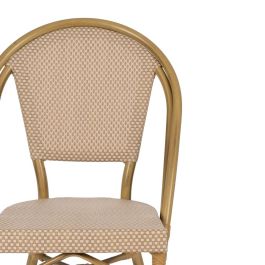 Silla Beige Aluminio-Textileno Exterior 50 X 54 X 85 cm