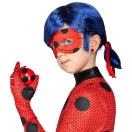 My Other Me Disfraz Ladybug Talla 9-11 Años con Mono, Guantes, Cubre Botas, Antifaz, Peluca, Yo-Yo y Pendientes