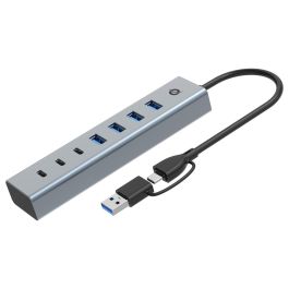 Conceptronic HUBBIES20G Hub USB 3.2 Gen 1, 7 Puertos (3x USB-C, 4x USB-A), Gris Precio: 31.50000018. SKU: B1EDGGNFAL