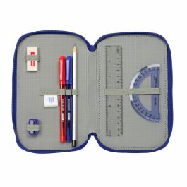 Plumier Escolar Safta Triple 37 Piezas Atletico De Madrid 195x125x55 mm Plumier Escolar Safta Triple 37 Piezas Atletico De Madrid 195x125x55 mm