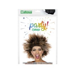 Peluca Cavernícola Despeinada Marrones 110 gr - Disfraz Temático y Carnaval