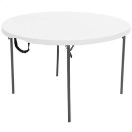 Mesa redonda plegable por la mitad blanca lifetime d122x73 cm Precio: 122.68999974. SKU: B189H28SC3