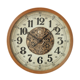 DKD Home Decor Reloj de Pared Cottage Blanco Natural 80x80x8 cm de Pino y Cristal con Baterías AA Precio: 139.69000001. SKU: B16YZW2YE6