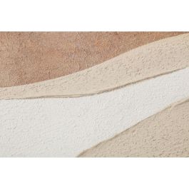 DKD Home Decor Cuadro Decorativo Urban Abstracto Beige Marrón Lienzo y PS 80x60x2,8 cm (Pack de 2 Unidades Surtidas)
