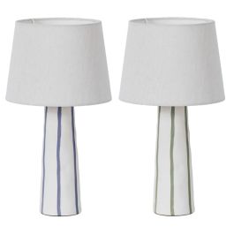 Lampara Sobremesa Urban DKD Home Decor Blanco Verde 25 x 45 x 25 cm (2 Unidades) Precio: 49.50000011. SKU: B12DA5NPZP