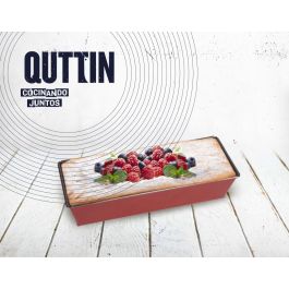 Quttin Molde Rectangular Cherry, 31 cm x 11 cm x 7 cm (30.5x11.5x0.5 cm) para Cocina y Repostería (12 Unidades)