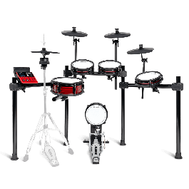 ALESIS Nitro Ultimate Kit Batería Electrónica de Nueve Piezas con Malla y Bluetooth, 52 Kits y 640 Sonidos