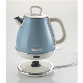Ariete 2868/05 Hervidor Vintage Azul 1 Litro Apto para Inducción con Filtro Metal y Apagado Automático