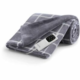 Imetec IME1685539525171 Manta Térmica 150x110 cm, 6 Temperaturas, Tejido Terciopelo y Sherpa Touch, Lavable a Máquina