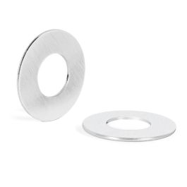 Arandela Redonda D30 G.1Mm Acabados Cromo Satinado, Negro, Blanco Acabado Cromo Cepillad Nuda
