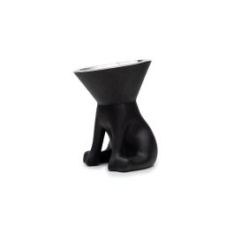 Comedero para Perro United Pets Up Elisabeth Negro Acero Inoxidable Polietileno 1 L
