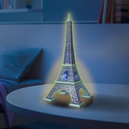 Ravensburger - Puzzle 3D Torre Eiffel Fosforescente 50 años - A partir de 10 años - 216p numerados para montar sin pegamento - Accesorios incluidos - 11591 Ravensburger - Puzzle 3D Torre Eiffel Fosforescente 50 años - A partir de 10 años - 216p numerados para montar sin pegamento - Accesorios incluidos - 11591