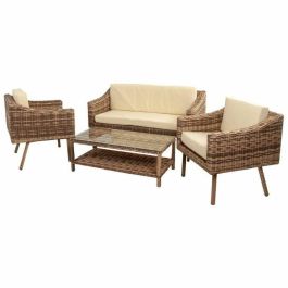 Conjunto de Mesa con 2 Sillones Alexandra House Living Marrón Natural 4 Piezas Precio: 896.89000005. SKU: B14Q6939QM