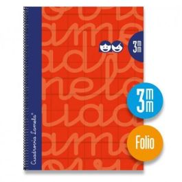 Lamela Cuaderno Espiral 80H Folio 90 gr Cuadrovía 3 mm C-Margen Cubierta Extradura Rojo -Paquete 5U- Precio: 25.4999998. SKU: B16EXEP5VA